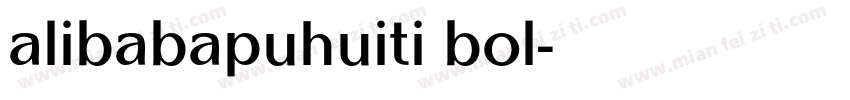 alibabapuhuiti bol字体转换